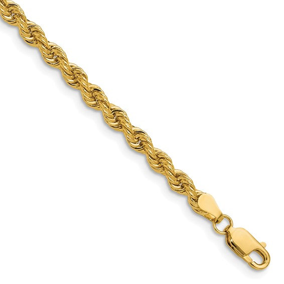 14k 3.8mm Regular Rope Chain