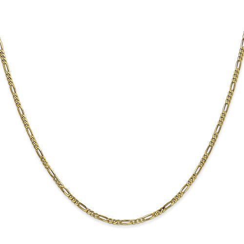 10k Flat Figaro Chain