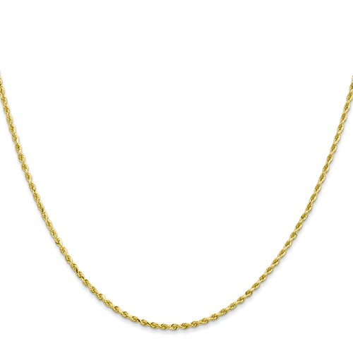 10k 16'' to 30'' Diamond-cut Rope Chain