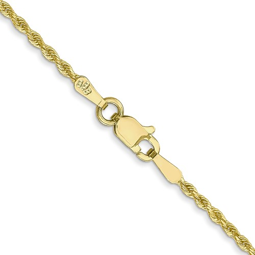 10k 16'' to 30'' Diamond-cut Rope Chain