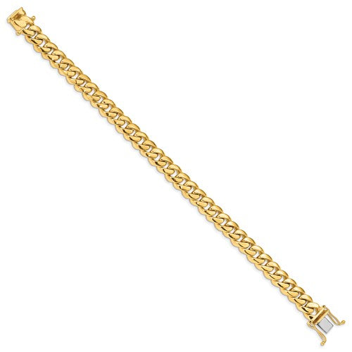 10k 8.7mm Hand-polished Miami Cuban Chain Link Bracelet