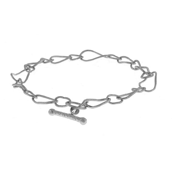Herco 14K White Gold Texture Links
