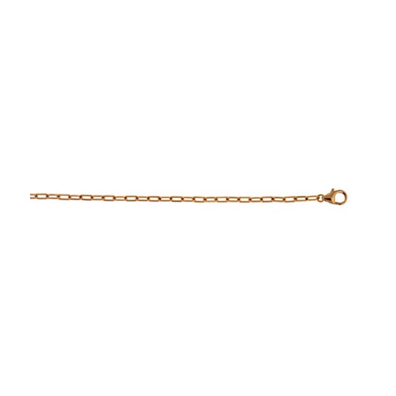 Herco 18K Rose Gold Flat Oval