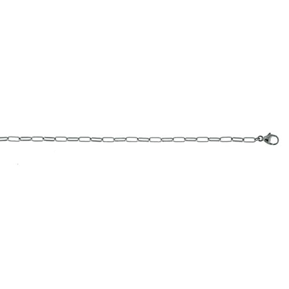 Herco 18K White Gold Flat Oval