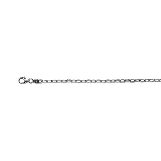 Herco 18K White Oval Link