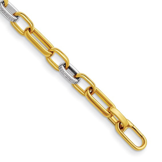 Herco 18K Gold Links 10mm with 3-Dia Links