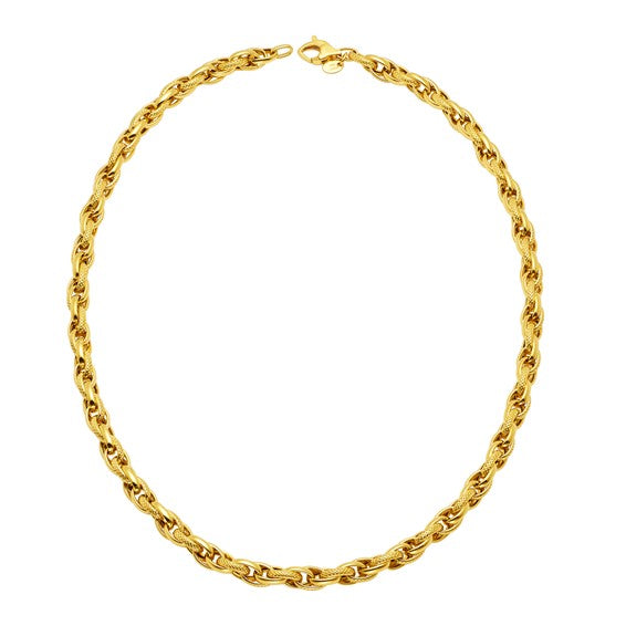 Herco 18K Gold Mixed Links 6mm