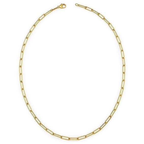 Herco 18K Gold Long Oval Links