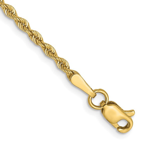 Leslie's 10k 2mm Solid Regular Rope Chain