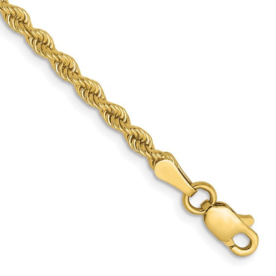 Leslie's 10k 2.5mm Solid Regular Rope Chain