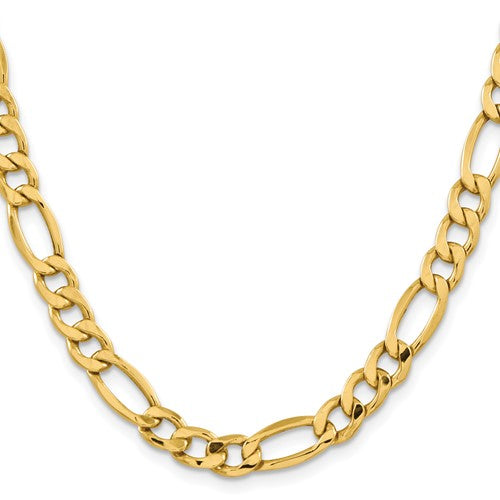 Leslie's 10k 8.5mm Semi-Solid Figaro Chain