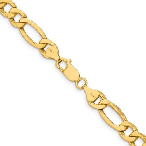 Leslie's 10k 8.5mm Semi-Solid Figaro Chain