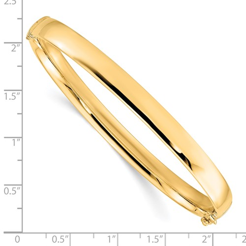 LESLIE'S YELLOW GOLD BANGLE 10K 5.9mm / SKU 5693-7