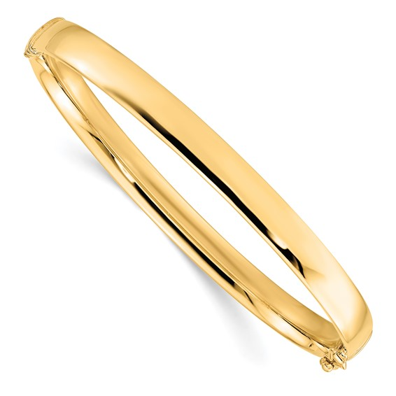 LESLIE'S YELLOW GOLD BANGLE 10K 5.9mm / SKU 5693-7