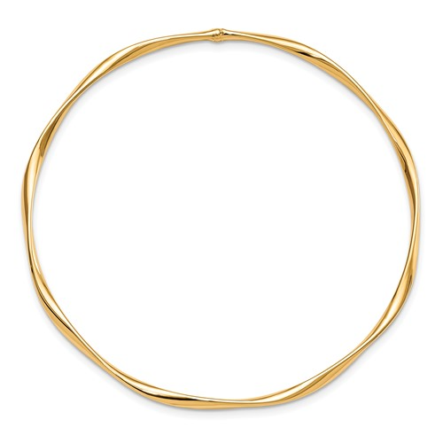 LESLIE'S 10K YELLOW GOLD SLIP-ON BANGLE