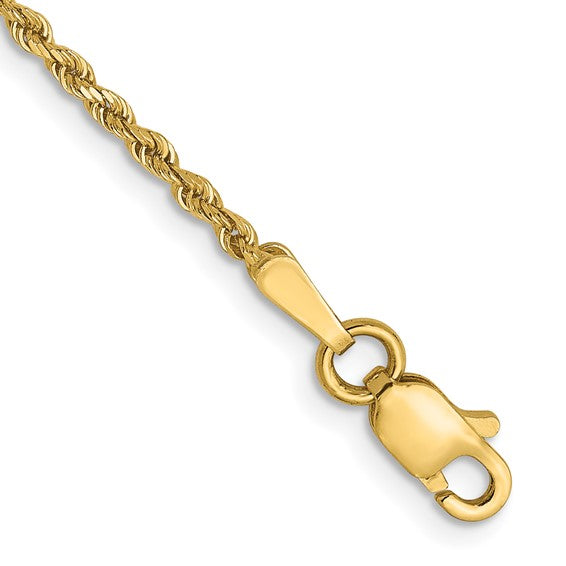 Leslie's 14K 1.5mm Diamond-Cut Rope Chain