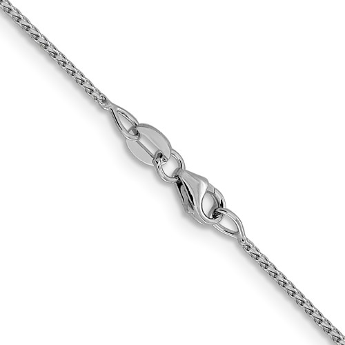 LESLIE'S D/C OPEN FRANCO CHAIN 14k WHITE GOLD 1mm