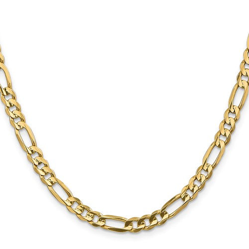 Leslie's 14k 5.5mm Concave Open Figaro Chain