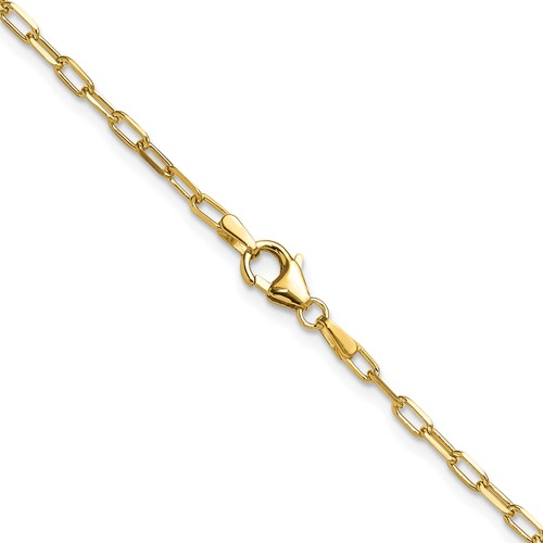 Leslie's 14k 2.2mm Solid Beveled D/C Paperclip Chain