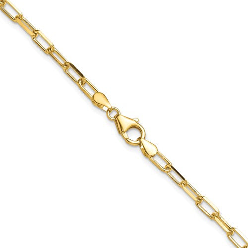 Leslie's 14k 3.5mm Solid Beveled D/C Paperclip Chain