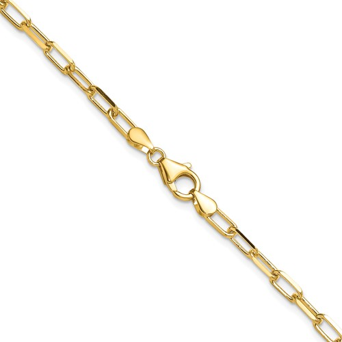 Leslie's 14k 3.5mm Solid Beveled D/C Paperclip Chain