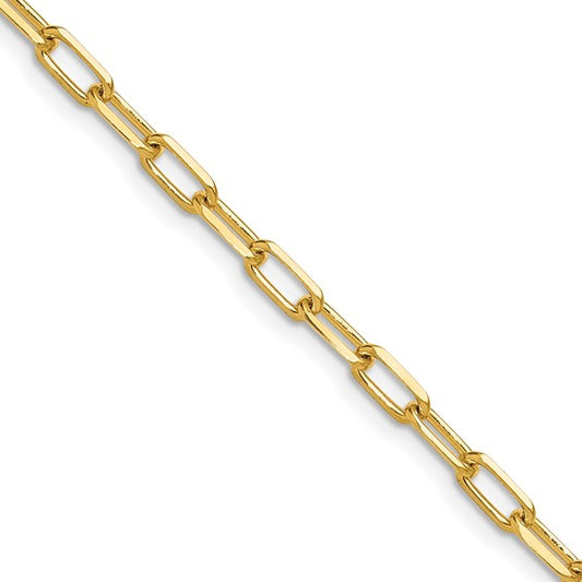 Leslie's 14k 3.5mm Solid Beveled D/C Paperclip Chain