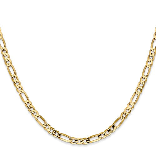 Leslie's 10k 4mm Concave Figaro Chain