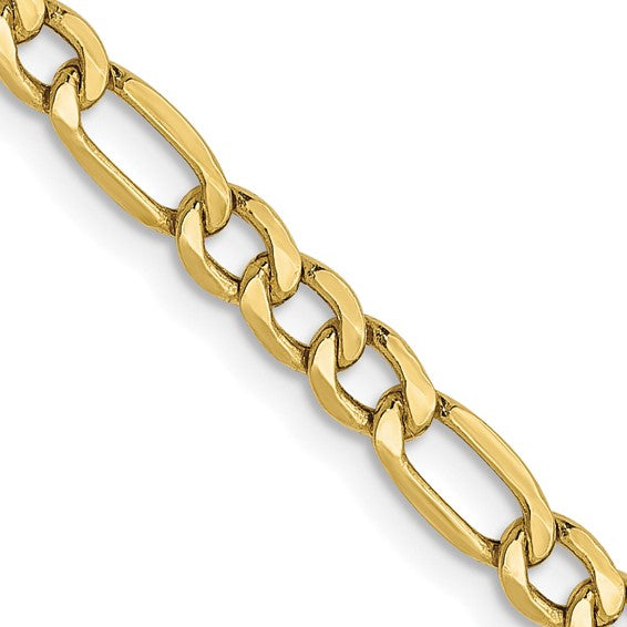 Leslie's 10k 3.5mm Semi-Solid Figaro Chain
