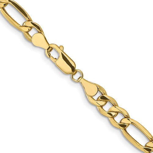 Leslie's 10k 6.6mm Semi-Solid Figaro Chain