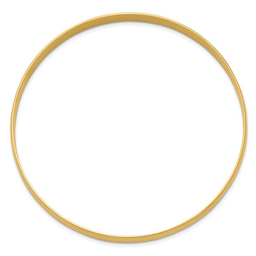 SOLID POLISHED HALF-ROUND SLIP-ON BANGLE 14k 6mm / SKU DB310