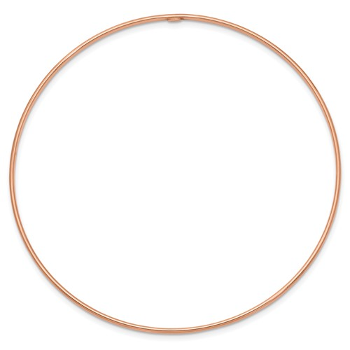ROSE GOLD POLISHED SLIP-ON BANGLE 14k 1.5mm / SKU DB539