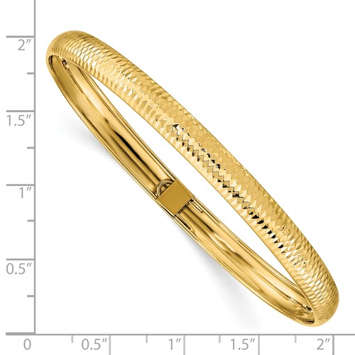 TEXTURED FLEXIBLE BANGLE 14k / SKU DB698