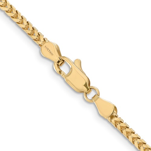 FRANCO WITH LOBSTER CLASP CHAIN 14k 16 Inch 2.5mm