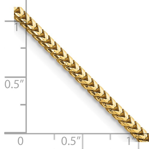 FRANCO WITH LOBSTER CLASP CHAIN 14k 16 Inch 2.5mm