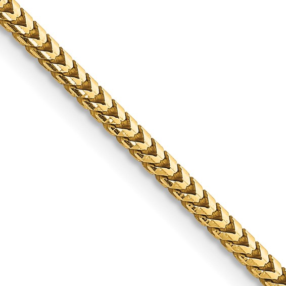 FRANCO WITH LOBSTER CLASP CHAIN 14k 16 Inch 2.5mm