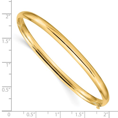 HIGH POLISHED HINGED BANGLE 14K 3/16 / SKU HP3/16