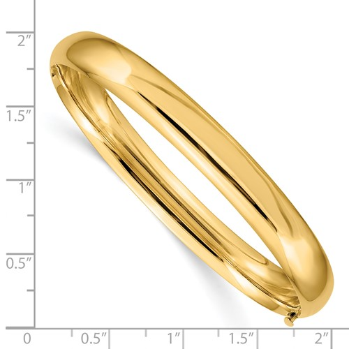 HIGH POLISHED HINGED BANGLE BRACELET 14K 5/16 / SKU HP5/16