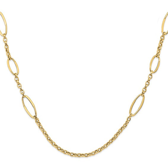 Leslie's 14K Polished Fancy Link Necklace