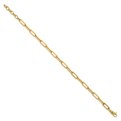 Leslie's 14K Polished Fancy Link with 1in ext Bracelet