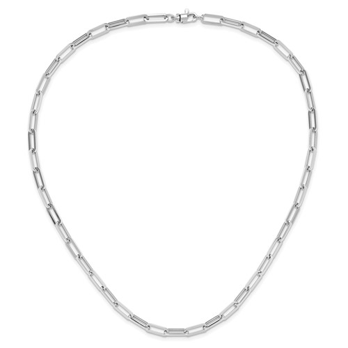 Leslie's 14K White Gold Polished Fancy Link Necklace