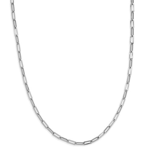 Leslie's 14K White Gold Polished Fancy Link Necklace