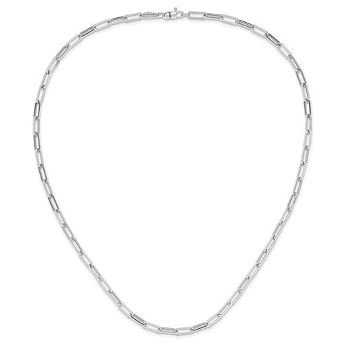 Leslie's 14K White Gold Polished Fancy Link Necklace