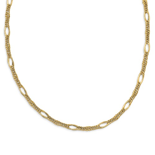 Leslie's 14k Polished Fancy Link Necklace