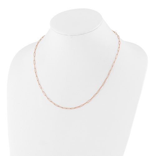 Leslie's 14K Rose Gold Polished Fancy Link Necklace