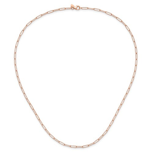 Leslie's 14K Rose Gold Polished Fancy Link Necklace