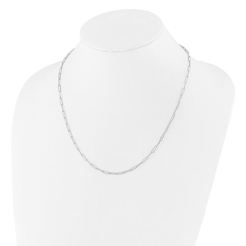 Leslie's 14K White Gold Polished Fancy Link Necklace