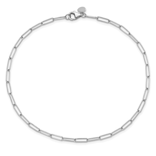Leslie's 14K White Gold Polished Fancy Link Bracelet