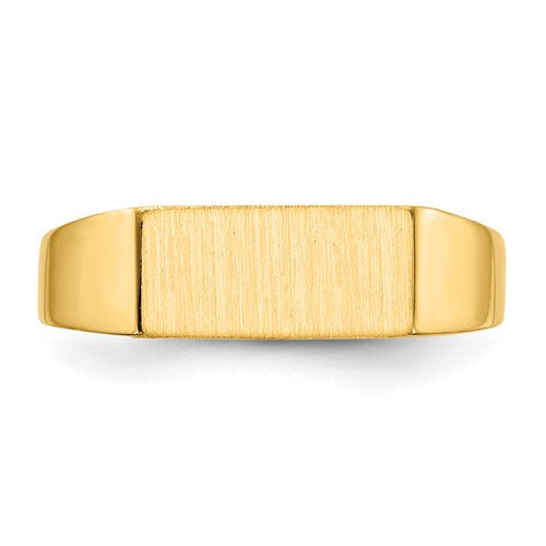 14k 5.5x12.0mm Open Back Signet Ring