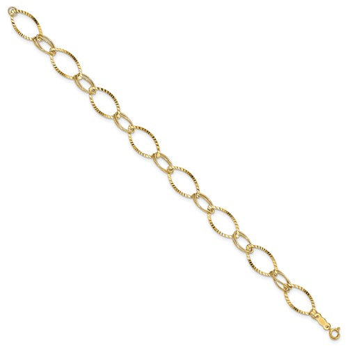 14K Fancy Link Bracelet