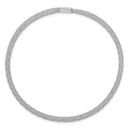 14k White Gold Stretch Mesh Bracelet